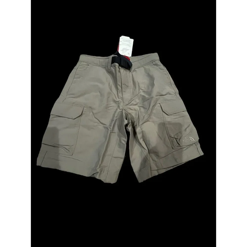 North Face Mens or Young Boys Paramount Beige Cargo Short, 30 Inch Waist